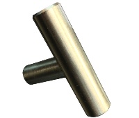 JVJ 89032 Stainless Steel Finish 48 mm O/A Bar Knob, Composition Stainless Steel