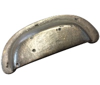 JVJ 42314 Aged Bronze Finish 3-1/2" C/C Rustic Cup Pull, Composition Zamac