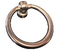 JVJ 31012 Old World Bronze Finish Ring Pull, Composition Solid Brass