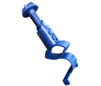 JVJ MXJ01240 Blue Thing Door Guard Temporary Door Latch, Composition Polyethylene