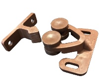 Sugatsune SL6901-BRN Double Roller Catch - Plastic, Brown - 1 Each