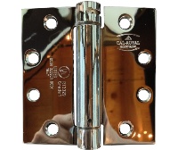 Cal-Royal SH-140 4.5x4.5in US26 - Polished Chrome Single Acting Spring Hinge-Full Mortise-Standard Weight-Steel Base