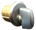 TA DL-CYLTA570-US26D  Mortise Thumbturn Cylinder 1" Solid Brass - Satin Chrome Finish