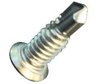 Markar TKS1267SP10SS24 Stainless Steel 12-24 x 11/16 x #10 Flat Head Undercut Self-Drilling Screw