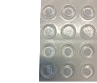 Don-Jo 1610 - Clear Door Silencer (sheet of 100)