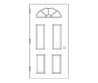 HMF Express 4-Panel Starburst Door Special Order