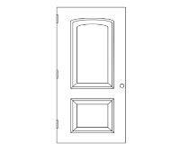 HMF Express 2-Panel Arch-Top Door Special Order