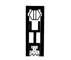 Dorbin 85-1A Ano. 32" Anodized Aluminum Automatic Door Bottom with Neoprene Insert