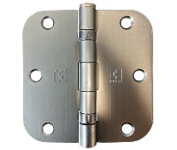 Hager RCBB1842 3.5x3.5in 5/8in US10R - Matte Lacquer Antique - 42006 Radius Hinge-Full Mortise-Residential Weight-Ball Bearing-Steel Base - Standard Removable Pin