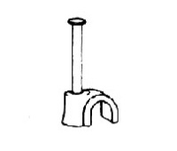 Dolphin DCC-59W White Cable Nail Clip