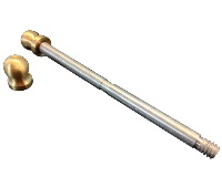 Hager 1710 3-1/2" US4 Residential Ball Tip Kit - 3-1/2" - Satin Brass