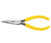 Klein D203-6 6'' (152 mm) Standard Long-Nose Pliers - Side-Cutting