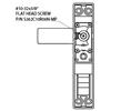 Adams Rite S262C10R06N-MP #10-32 X 3/8 Flat Head Screw 