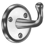 Bradley 9118 Heavy Duty Robe Hook - Chrome Plated Brass