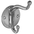 Bradley 914 Surface Mounted Double Hook - Chrome Plated