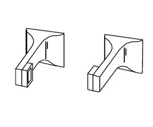 Bradley 927-P00000 Post Sets for Towel Bars- 927