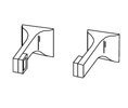 Bradley 926-P00000 Post Sets for Towel Bars- 926