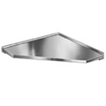 Bradley 954 Hinged Corner Shower Seat - Stainless Steel Satin Finish