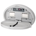 Bradley 9611 Surface Mounted Plastic Baby Changing Station - Solid Light Grey­