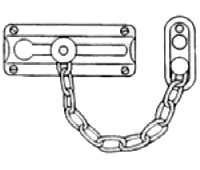 Belwith 1870 Chain Door Fastener, Brass Plated