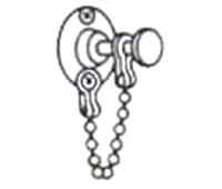 Belwith 1970 Patio Door Pin Lock, Polished Nickel