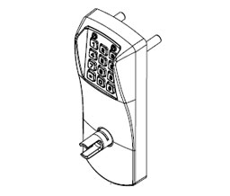 kaba KABA F66/20E010W-626 E-Plex 2000Series - Outside Housing Only, Key