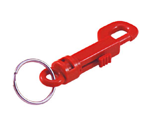Lucky Line 41570 Plastic Key Clip, Plastic, 25/package, Red