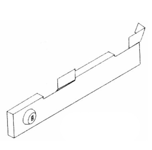 Bradley A18-037 Coin Box Cover & Lock Assembly