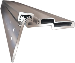 ABH A460HDB085 Half Surface 85" Black Continuous Hinge