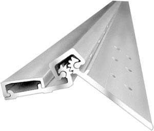 ABH A540HDB083 Half Surface 83" Black Continuous Hinge