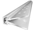 ABH A110HDB079 Full Concealed 79" Black Continuous Hinge