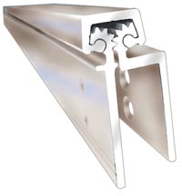 ABH A130HDB085 Full Concealed 85" Black Continuous Safety Hinge