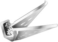 ABH A240LLD083 Full Concealed Lead Lined 83" Dark Bronze Continuous Hinge