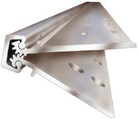 ABH A270LLD085 Full Concealed Lead Lined 85" Dark Bronze Continuous Hinge for 2" Doors