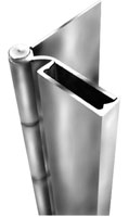 ABH A504 085 Half Surface 85" Stainless Steel Pin and Barrel Hinge