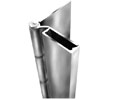 ABH A504 079 Half Surface 79" Stainless Steel Pin and Barrel Hinge