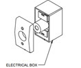 ABH 23005 S1 Electromagnetic Door Holder - Electrical Box Only for 2300 Model - Painted Aluminum