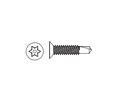 ABH SSH1024FHSDSSEC-500 Pin-in Torx Flat Head Thread-Forming Tek Machine Security Screw - 10-24 x 7/8" (Package of 500)
