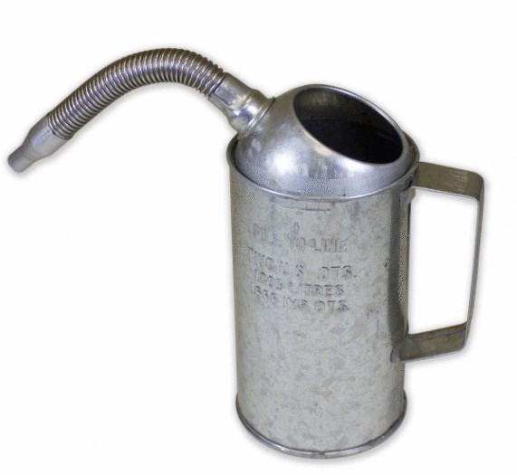 Funnel King 2-Quart Galvanized Measuring Container with 7-1/2