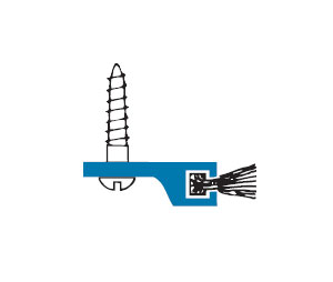 Accurate 9900901 78"  Extruded Aluminum Meeting Stile with Pile insert