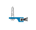 Accurate 9900901 24"  Extruded Aluminum Meeting Stile with Pile insert