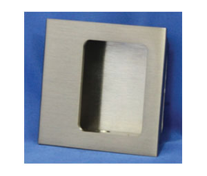 AccurateLH FC2143 US5 Square Flush Pull 2-1/4" x 2-1/4" - Satin Brass, Blackened