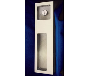 AccurateLH FC7346E US26D Rectangular Flush Pull with ER 2-1/4" x 7-3/4" - Satin Chrome