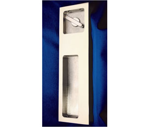 AccurateLH FC7346T US26D Rectangular Flush Pull with Thumb Turn 2-1/4" x 7-3/4" - Satin Chrome