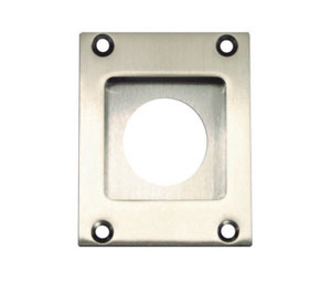 AccurateLH FC2348C US15 Flush Pull with Cylinder Cutout 2-3/4" - Satin Nickel