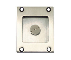 AccurateLH FC2348E US15 Flush Pull with Emergency Coin Release 2-3/4" - Satin Nickel