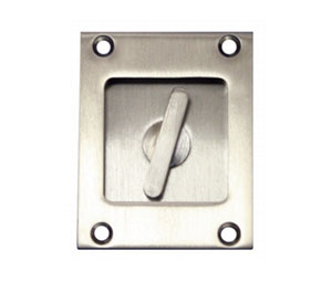 AccurateLH FC2348T US26 Flush Pull with Thumb Turn 2-3/4" - Polished Chrome