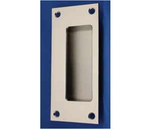 AccurateLH FE5001 US14 Rectangular Flush Pull 2-1/4" x 5" - Polished Nickel