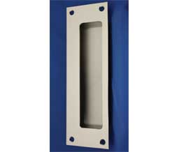 AccurateLH FE7001 US15A Rectangular Flush Pull 2-1/4" x 7" - Satin Nickel, Blackened