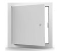 Acudor ED-2002 12 x 12 SSCAM Universal Flush Access Door for All Surfaces with Concealed Hinge 12" x 12" - Prime Coat White with Slat Screwdriver Operated Cam Latch